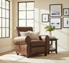 Image of Tribeca Leather Vintage Style Recliner Chair - Luxurious Comfort With Vintage Charm