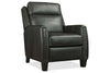 Image of Leland Grey Dual Power "Quick Ship" Leather Transitional Recliner