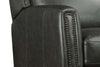 Image of Leland Grey Dual Power "Quick Ship" Leather Transitional Recliner