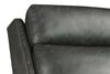 Image of Leland Grey Dual Power "Quick Ship" Leather Transitional Recliner