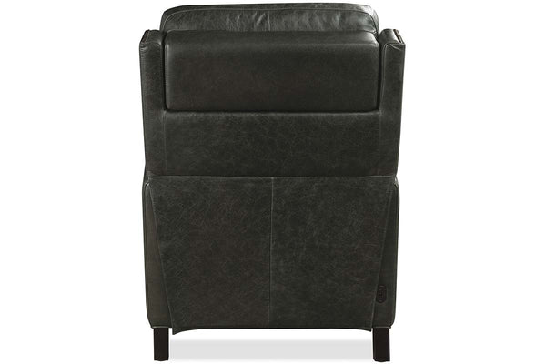 Leland Grey Dual Power "Quick Ship" Leather Transitional Recliner