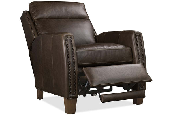 Leland Spanish Moss Dual Power "Quick Ship" Leather Transitional Recliner