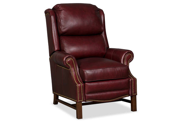 Leo Burgundy "Quick Ship" High Back Recliner