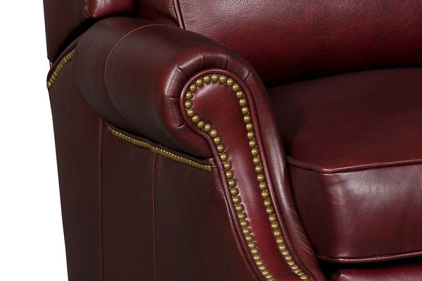 Leo Burgundy "Quick Ship" High Back Recliner