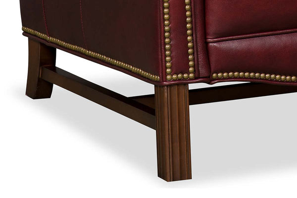 Leo Burgundy "Quick Ship" High Back Recliner