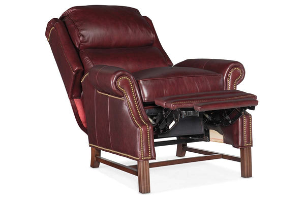 Leo Burgundy "Quick Ship" High Back Recliner