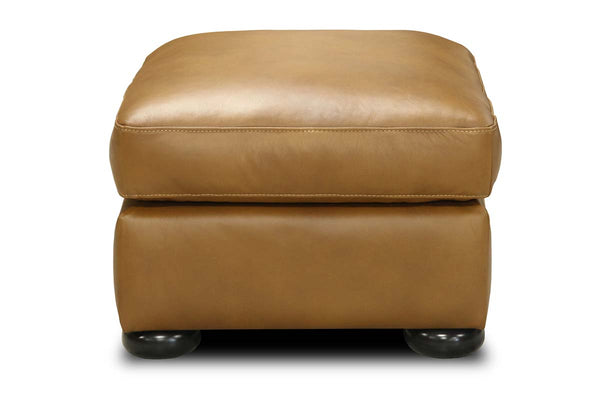 Lex Leather Pillow Top Footstool Ottoman