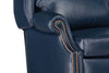 Image of Liam Navy "Quick Ship" Traditional Chippendale Wingback Recliner