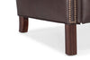 Image of Liam Chocolate "Quick Ship" Traditional Chippendale Wingback Recliner