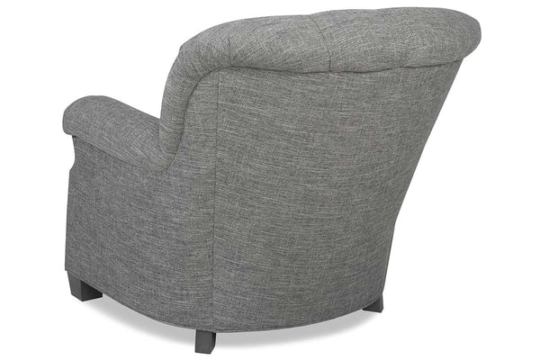 Lindsey Tufted Fabric "Hybrid" Chair With Power Footrest