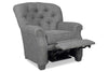 Image of Lindsey Tufted Fabric "Hybrid" Chair With Power Footrest