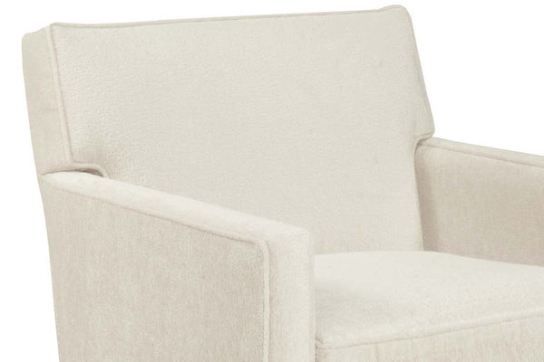 Lola Contemporary 8-Way Hand Tied Fabric 360 Swivel Tight Back Accent Chair