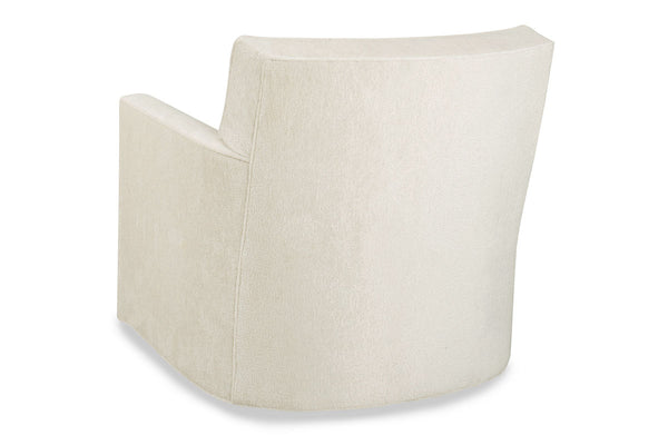 Lola Contemporary 8-Way Hand Tied Fabric 360 Swivel Tight Back Accent Chair