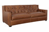Image of London 91 Inch Traditional Tufted Two Cushion Leather Sofa