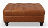 Image of Lucas "Ready To Ship" 40 Inch Square Leather STORAGE Bench Ottoman (Photo For Style Only)