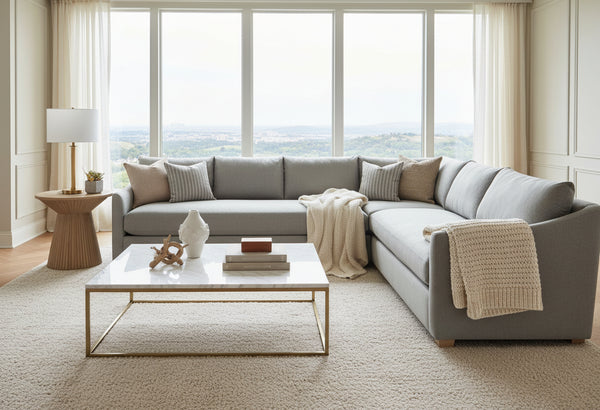 Luca Bench Seat Fabric Sectional