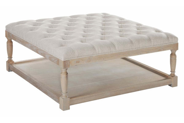 Pierce "Quick Ship" 42 Inch Square Tufted Top Ottoman