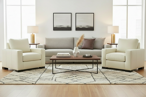 Lux Leather Modern Club Chair