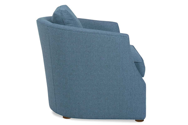 Lynne 8-Way Hand Tied Contemporary Fabric Pillow Back Accent Tub Style Chair