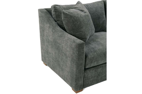 Macy Pepper "Quick Ship" Two Piece Pillow Back Sectional (As Configured)