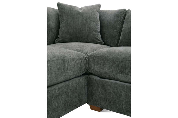 Macy Pepper "Quick Ship" Two Piece Pillow Back Sectional (As Configured)