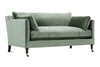 Image of Marjorie 71 Inch "Quick Ship" Single Bench Seat Sage Green Velvet Apartment Sofa