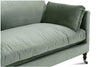 Image of Marjorie 71 Inch "Quick Ship" Single Bench Seat Sage Green Velvet Apartment Sofa