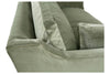 Image of Marjorie 71 Inch "Quick Ship" Single Bench Seat Sage Green Velvet Apartment Sofa