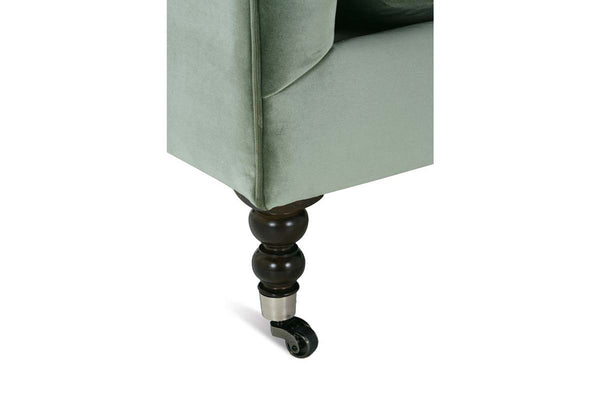 Marjorie 71 Inch "Quick Ship" Single Bench Seat Sage Green Velvet Apartment Sofa