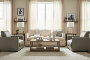 Malone Relaxed Lifestyle Modern Track Arm Leather Club Chair