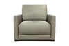 Image of Malone Relaxed Lifestyle Modern Track Arm Leather Club Chair