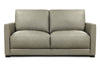 Image of Malone Relaxed Modern Leather Track Arm Loveseat