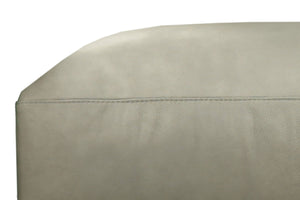 Malone Modern Leather Pillow Top Foot Stool Ottoman