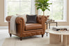Image of Benedict Leather Chesterfield Club Chair