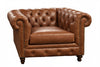 Image of Manchester Leather Chesterfield Club Chair
