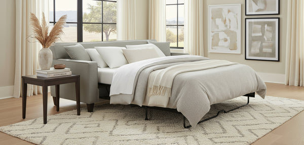 Margo II 80 Inch Mid Century Modern Sleeper Sofa With Button Back