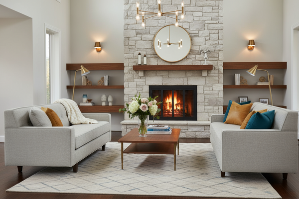 Margo I Mid Century Modern Bench Seat Fabric Collection