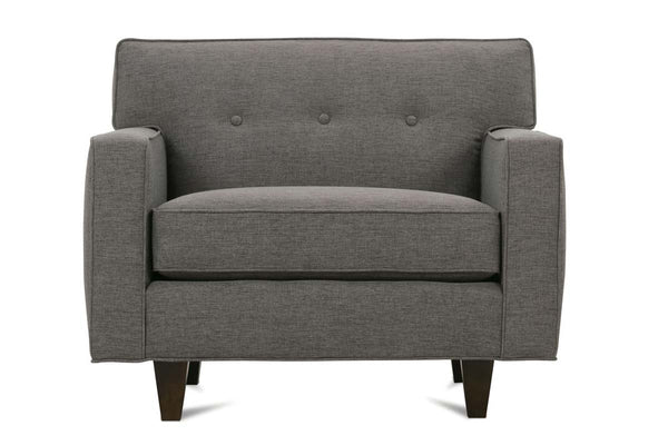 Margo Mid Century Modern Button Back Fabric Upholstered Chair