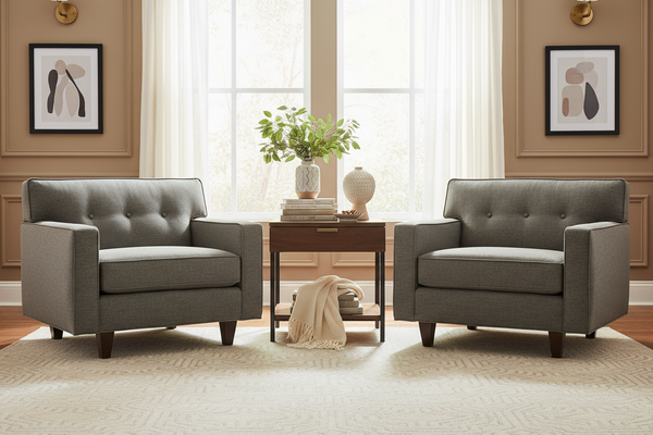 Margo Contemporary Fabric Upholstered Collection