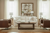 Image of Mariano "Quick Ship" Tufted Leather Living Room Furniture Collection
