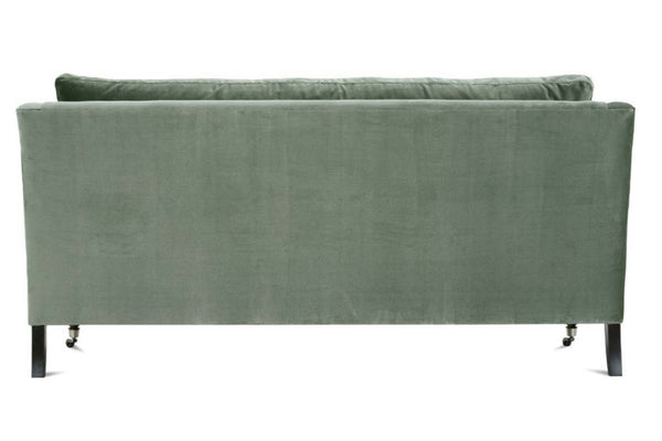 Marjorie 71 Inch "Quick Ship" Single Bench Seat Sage Green Velvet Apartment Sofa