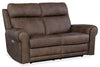 Image of Maxwell Bark "Quick Ship" ZERO GRAVITY Wall Hugger Power Leather Reclining Loveseat-OUR OF STOCK UNTIL 7/15/24