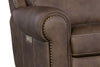 Image of Maxwell Bark "Quick Ship" ZERO GRAVITY Wall Hugger Power Leather Reclining Loveseat