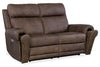 Image of Maxwell Bark "Quick Ship" ZERO GRAVITY Wall Hugger Power Leather Reclining Loveseat