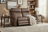 Image of Maxwell Bark "Quick Ship" ZERO GRAVITY Wall Hugger Reclining Leather Living Room Furniture Collection