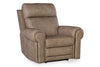 Image of Maxwell Camel Leather "Quick Ship" Wall Hugger 3-Way Power Recliner