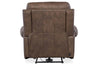 Image of Maxwell Bark Leather "Quick Ship" Wall Hugger 3-Way Power Recliner-OUT OF STOCK UNTIL 6/25/24