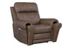 Image of Maxwell Bark Leather "Quick Ship" Wall Hugger 3-Way Power Recliner