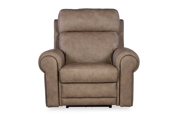 Maxwell Camel "Quick Ship" ZERO GRAVITY Wall Hugger Reclining Leather Living Room Furniture Collection