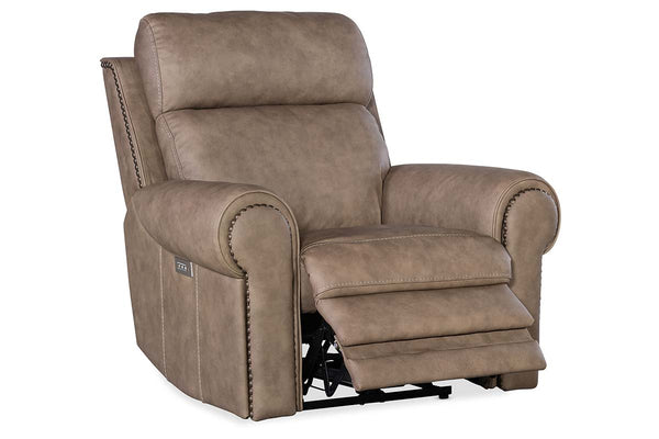 Maxwell Camel "Quick Ship" ZERO GRAVITY Wall Hugger Reclining Leather Living Room Furniture Collection
